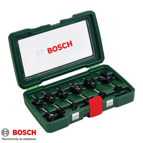 BOSCH Глодала за канали од тврд метал HM 8мм 12 парчиња