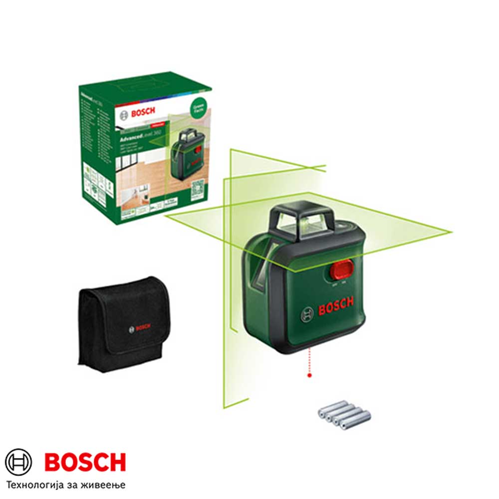 BOSCH Advanced 360 Ласер со вкрстени линии