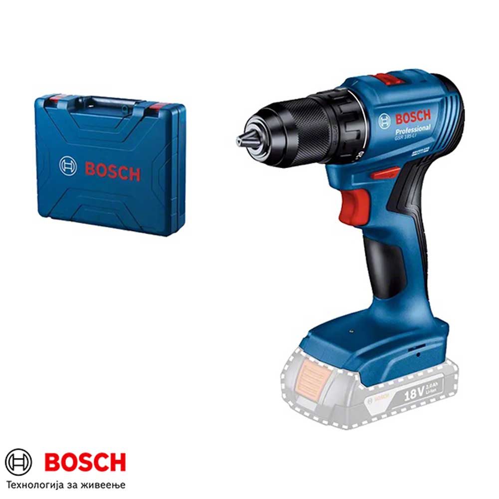 BOSCH GSR 185-LI Акумулаторска дупчалка/одвртувач (Само тело)