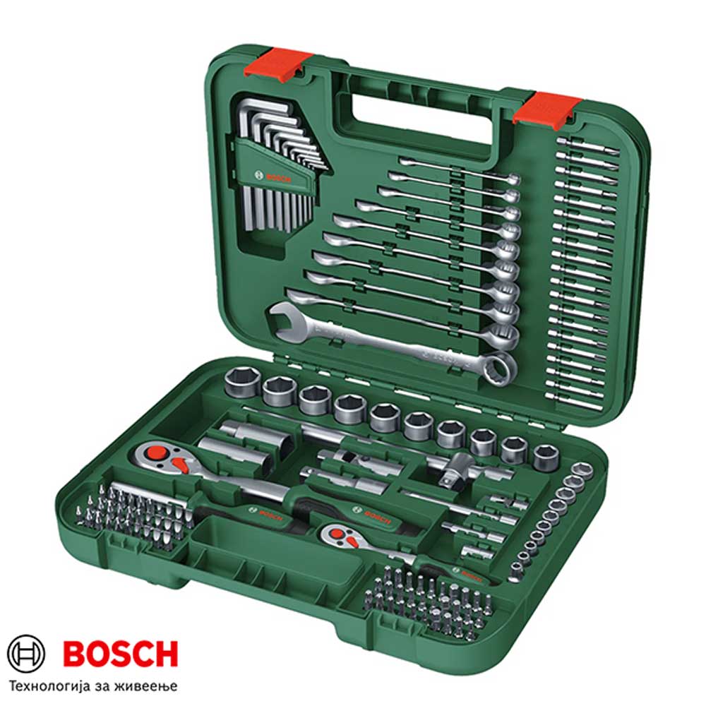 BOSCH 1600A02Z9B Гарнитура алат 132 парчиња