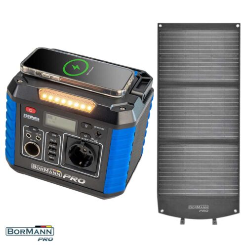 BORMANN PRO BBC5010 Напонска Станица 330W и BBC5011 Соларен Панел 60W