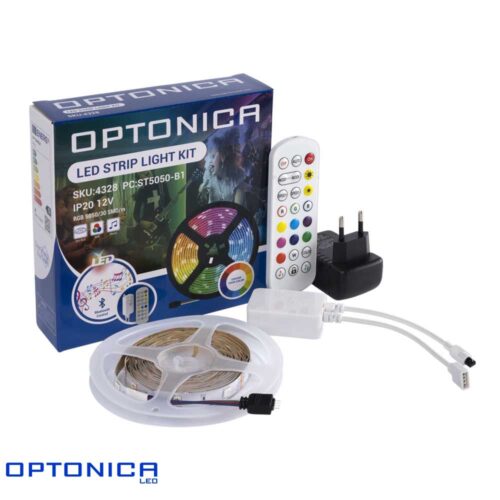 RGB LED Лента Сет 5m со Bluetooth Музички Контролер