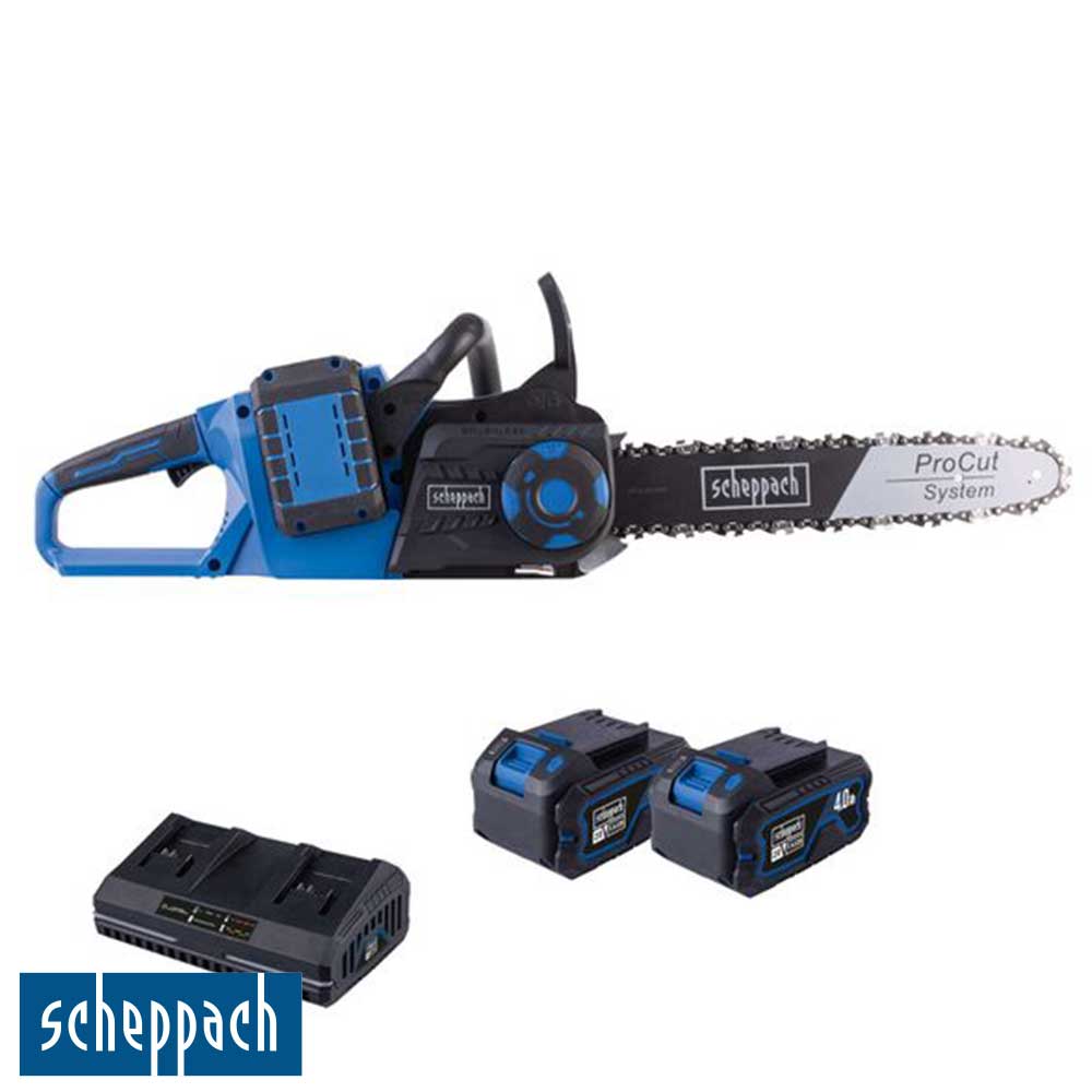 Scheppach BC-CS355Duo-X 40V Акумулаторска Верижна Пила Сет